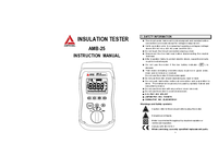 Thumbnail of document Manual - AMB-25 Digital Insulation Resistance Tester